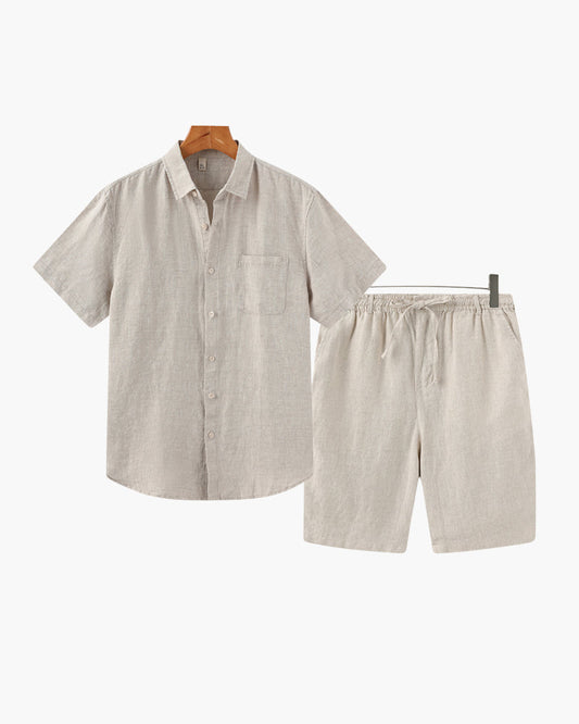 Old Money Leinen-Set (Shorts) – milano®