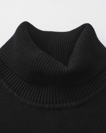 Jersey de cuello alto de Gstaad de lana merina