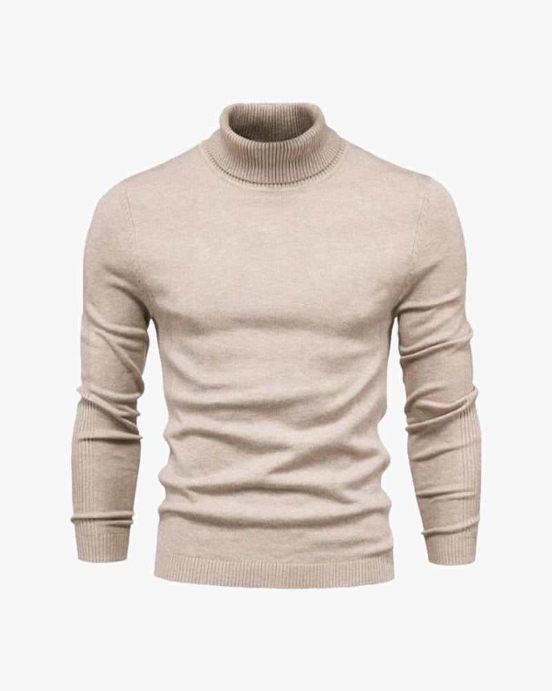 Jersey de cuello alto de Gstaad de lana merina