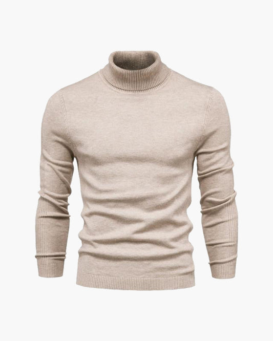 Jersey de cuello alto de Gstaad de lana merina