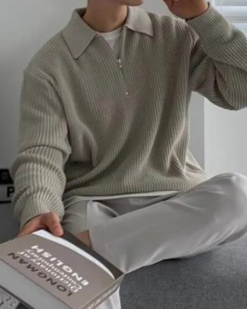 Pullover Cesare mit halbem Reißverschluss - Milano®