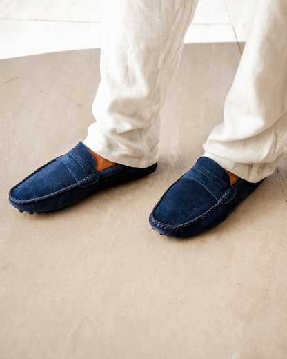 Mocasines de ante