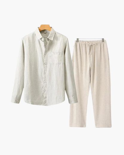 Old Money Leinen-Set (Langarm) – milano®
