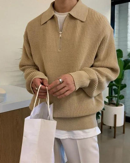 Pullover Cesare mit halbem Reißverschluss - Milano®