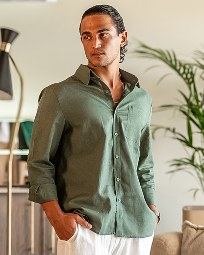 Ciudad del Cabo – Camisa de lino 100 %