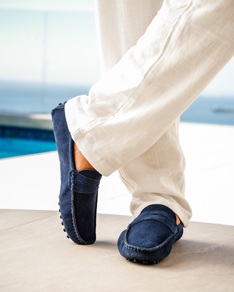 Mocasines de ante