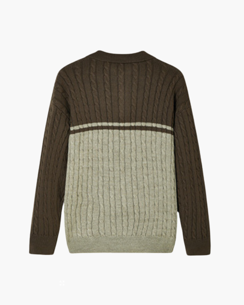 Pullover mit Reißverschluss aus 100 % Premium-Wolle - Milano®