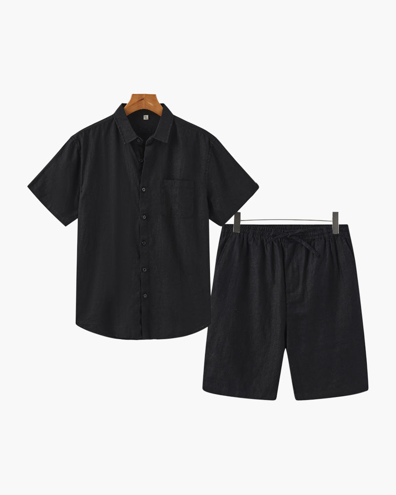 Old Money Leinen-Set (Shorts) – milano®