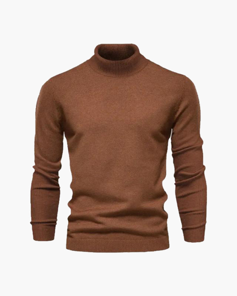 Jersey de cuello alto de Gstaad de lana merina