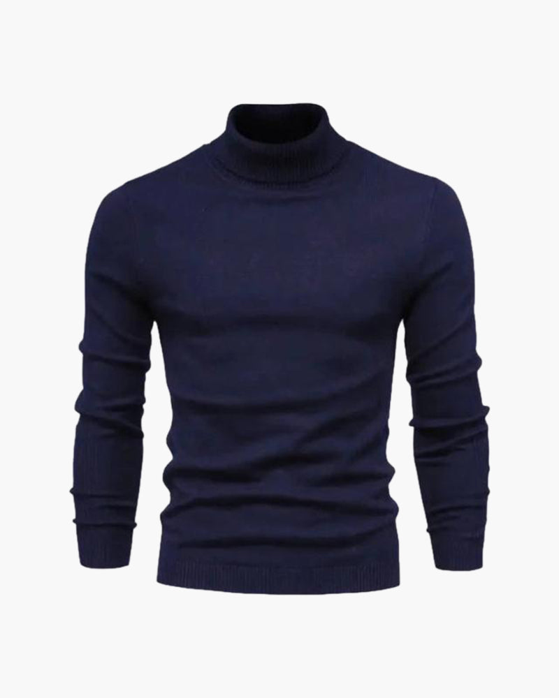 Jersey de cuello alto de Gstaad de lana merina