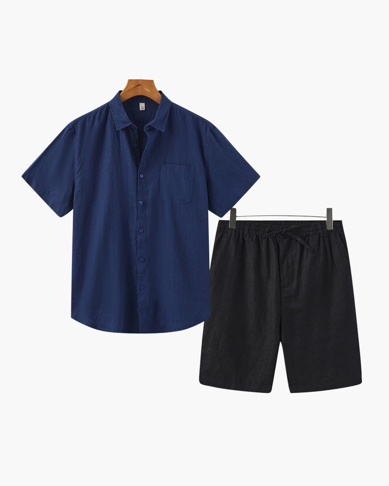 Old Money Leinen-Set (Shorts) – milano®