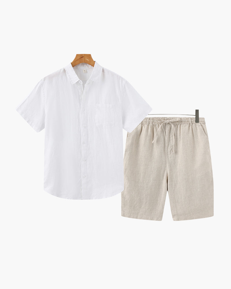 Old Money Leinen-Set (Shorts) – milano®
