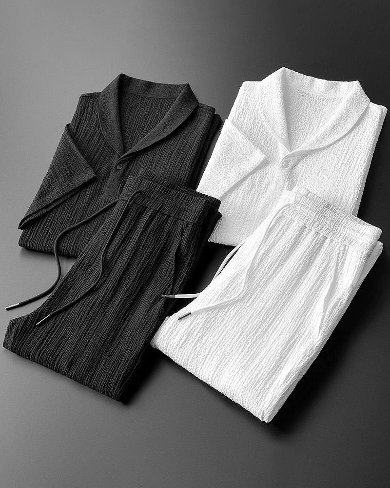 Baumwoll-Polo- und Hosen-Set – milano®