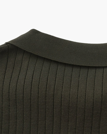 Jersey de punto acanalado de primera calidad