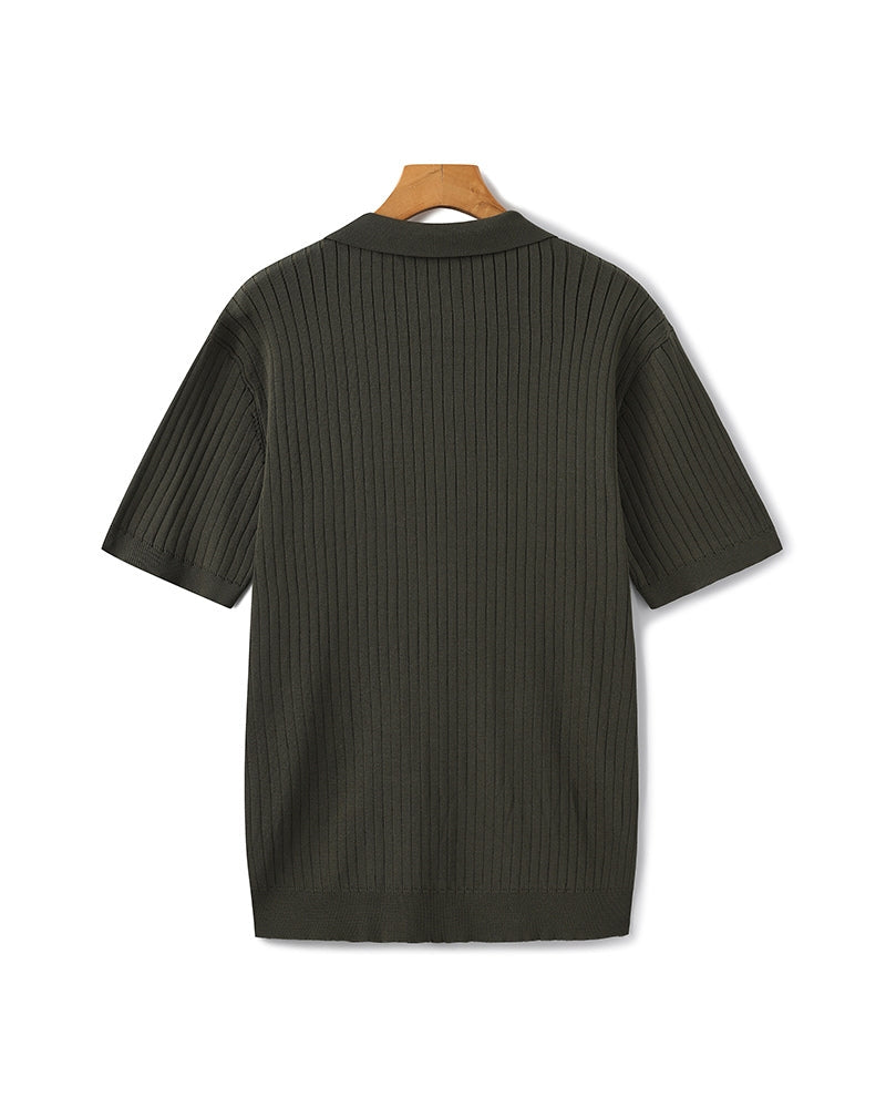 Jersey de punto acanalado de primera calidad