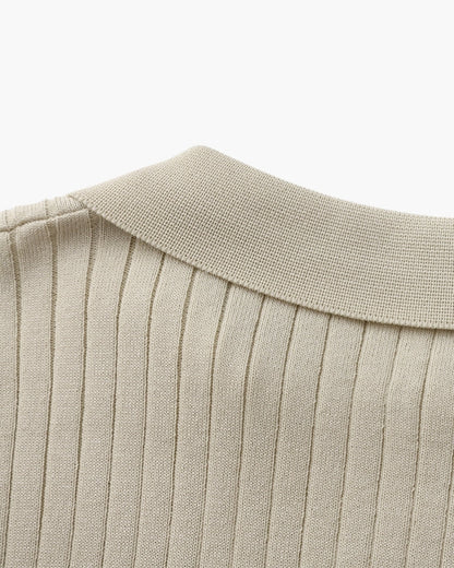 Jersey de punto acanalado de primera calidad