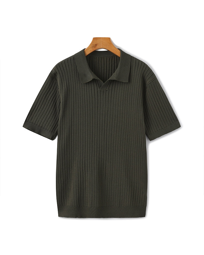 Jersey de punto acanalado de primera calidad