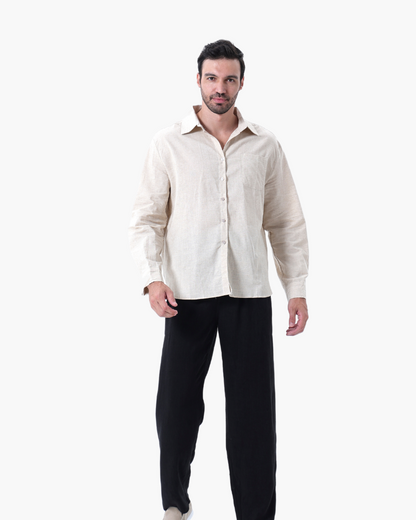 Old Money Leinen-Set (Langarm) – milano®