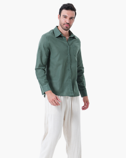 Old Money Leinen-Set (Langarm) – milano®