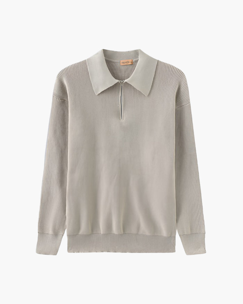 Pullover Cesare mit halbem Reißverschluss - Milano®